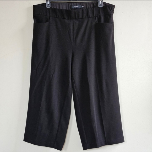 📌60 TORRID WIDE LEG CROP PANTS WOMEN'S PLUS SIZE 18 - Picture 2 of 6